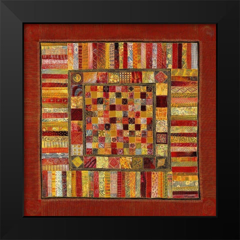 Tapisserie IV Black Modern Wood Framed Art Print by Maugeri, Valerie