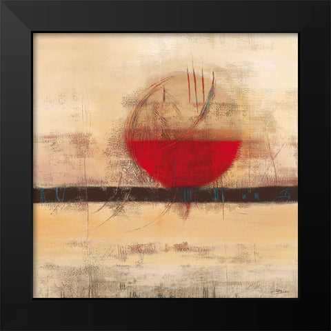 La danse du cercle I Black Modern Wood Framed Art Print by Becam, Carole