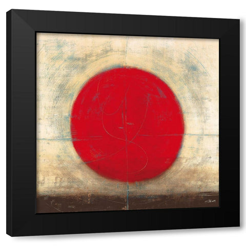 La danse du cercle II Black Modern Wood Framed Art Print by Becam, Carole