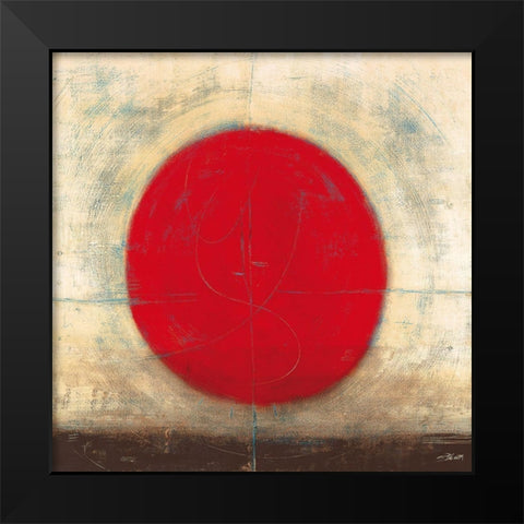 La danse du cercle II Black Modern Wood Framed Art Print by Becam, Carole