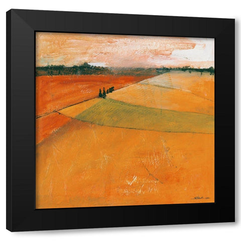 Landscape II Black Modern Wood Framed Art Print by Scherk, Gabriele