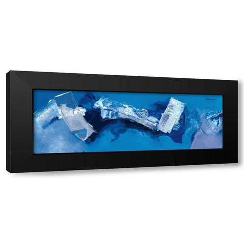 Bleu blanc Black Modern Wood Framed Art Print by Magis, Pascal