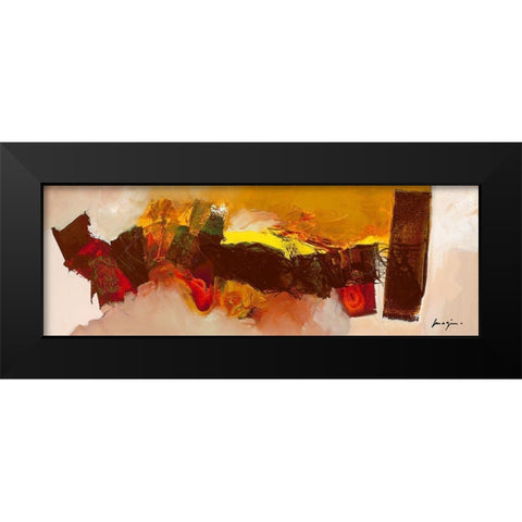 Terre brulee Black Modern Wood Framed Art Print by Magis, Pascal