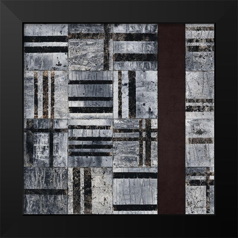 Composition II Black Modern Wood Framed Art Print by Planker, Karin