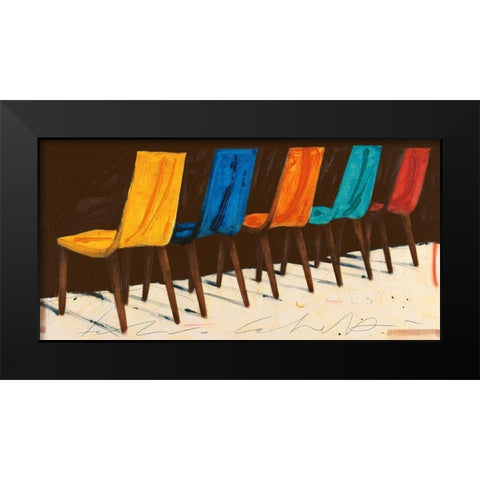 Spazio Nuovo Black Modern Wood Framed Art Print by Calvetti, Fabio