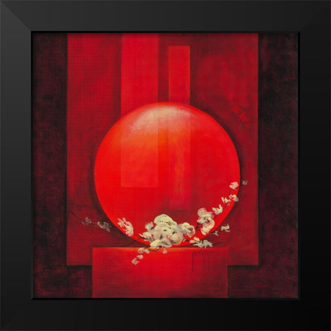 Offrande I Black Modern Wood Framed Art Print by Triki, Bernadette