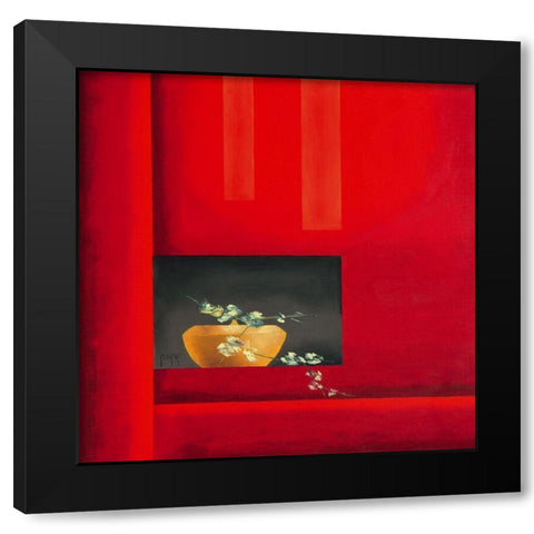 Libre Black Modern Wood Framed Art Print with Double Matting by Triki, Bernadette