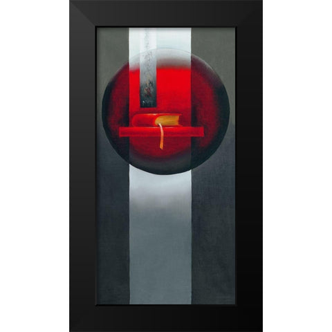 Paroles Black Modern Wood Framed Art Print by Triki, Bernadette