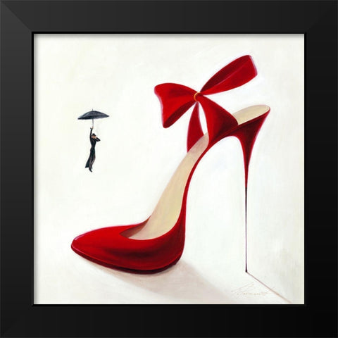 Highheels - Obsession Black Modern Wood Framed Art Print by Panasenko, Inna