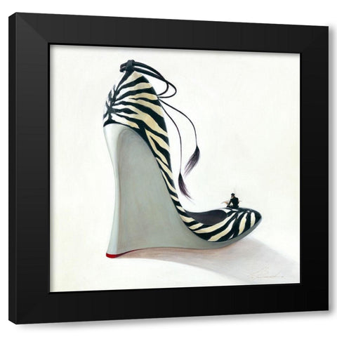 Highheels - Coolness Black Modern Wood Framed Art Print with Double Matting by Panasenko, Inna