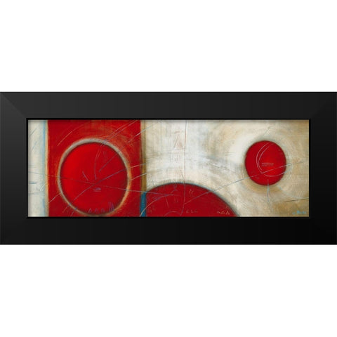 Realites Black Modern Wood Framed Art Print by Becam, Carole