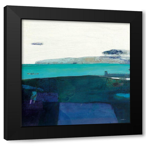 Coastline at Killouan Black Modern Wood Framed Art Print by Frampton, Russell