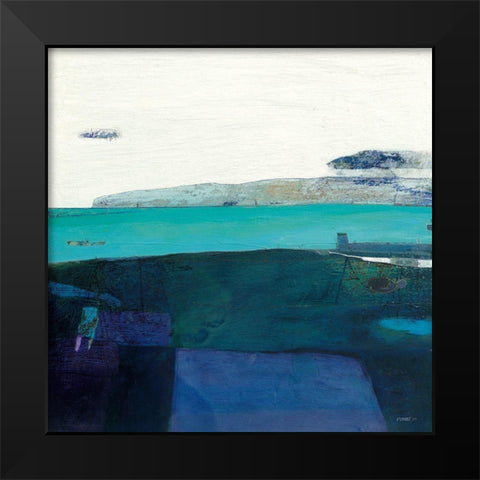 Coastline at Killouan Black Modern Wood Framed Art Print by Frampton, Russell
