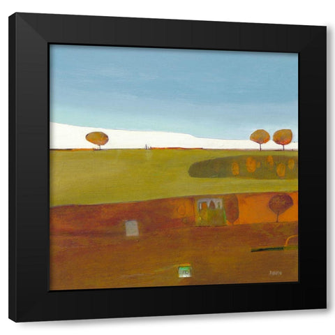 Moorland at Cartwell Black Modern Wood Framed Art Print with Double Matting by Frampton, Russell