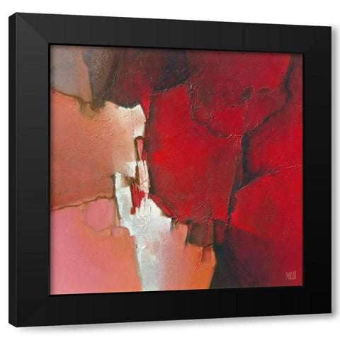 Violence 617 Black Modern Wood Framed Art Print by Marchi