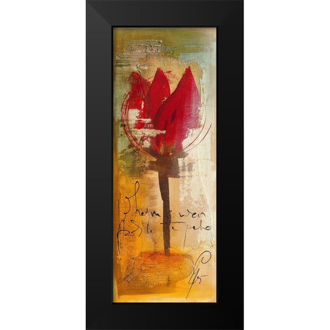 Para mi Espo Black Modern Wood Framed Art Print by Leys, Gemma