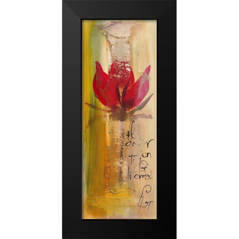 Amor II Black Modern Wood Framed Art Print by Leys, Gemma