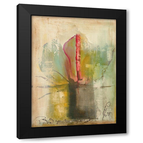 Me oigas I Black Modern Wood Framed Art Print by Leys, Gemma