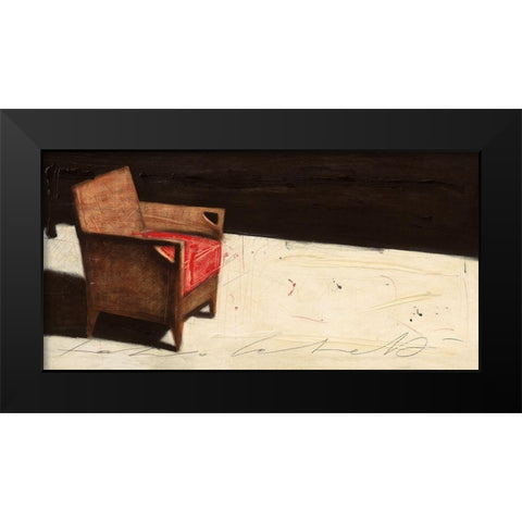 Silenzio Black Modern Wood Framed Art Print by Calvetti, Fabio