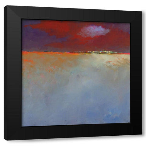 Night is falling Black Modern Wood Framed Art Print with Double Matting by Groenhart, Jan