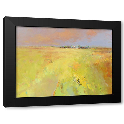 Spring Black Modern Wood Framed Art Print by Groenhart, Jan
