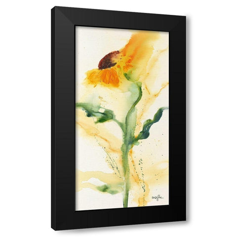 Tournesol I Black Modern Wood Framed Art Print with Double Matting by Marthe