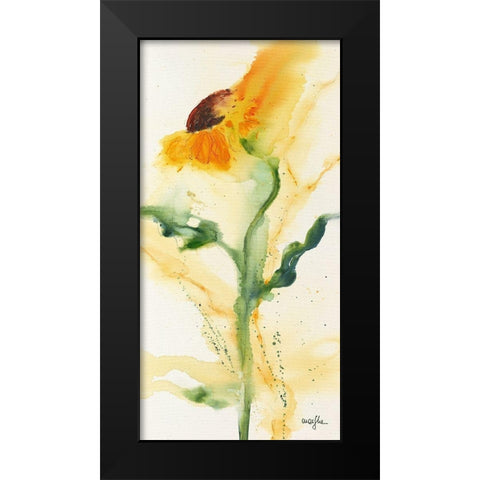 Tournesol I Black Modern Wood Framed Art Print by Marthe