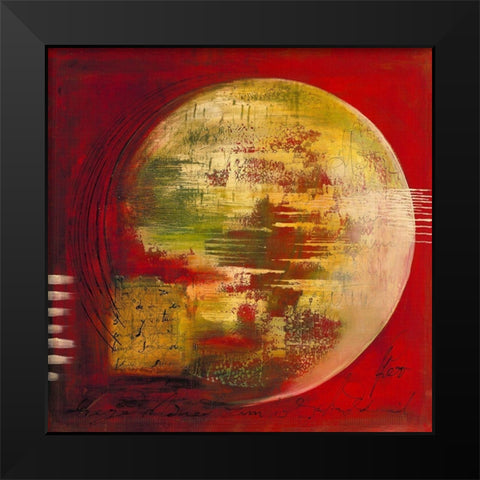 Abeja blanca Black Modern Wood Framed Art Print by Leys, Gemma