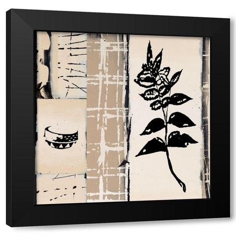 Acacia Black Modern Wood Framed Art Print with Double Matting by Noiseux, Marie Madeleine