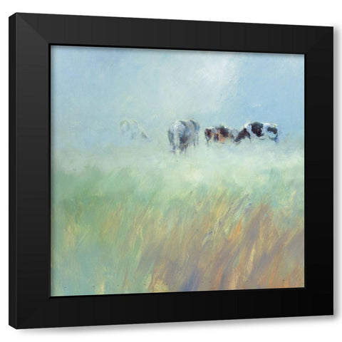 Morning Dew Black Modern Wood Framed Art Print with Double Matting by Groenhart, Jan