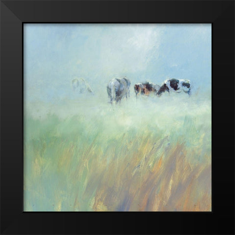 Morning Dew Black Modern Wood Framed Art Print by Groenhart, Jan