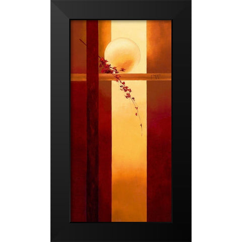 Vers la lumiere Black Modern Wood Framed Art Print by Triki, Bernadette