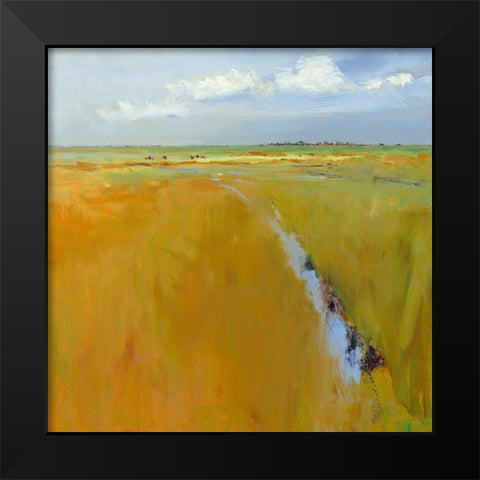 A clear day Black Modern Wood Framed Art Print by Groenhart, Jan