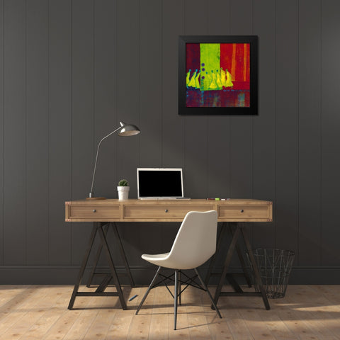 Red Carpet I Black Modern Wood Framed Art Print by van Ginkel, Marjolijn