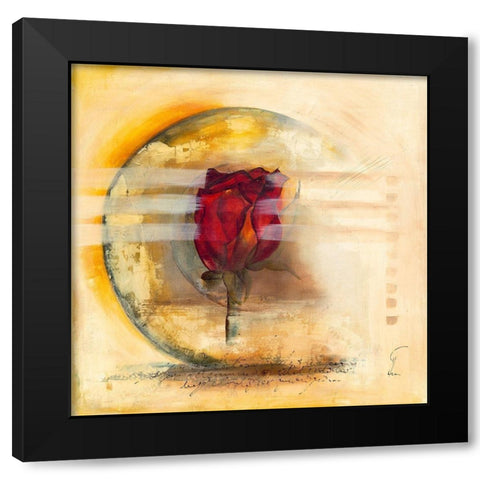 Juegas II Black Modern Wood Framed Art Print with Double Matting by Leys, Gemma