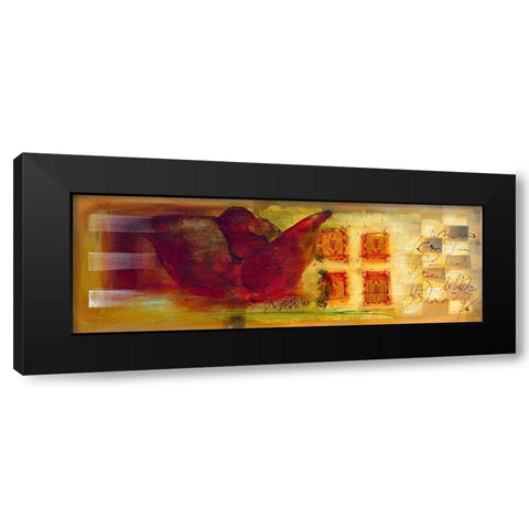 Corazon I Black Modern Wood Framed Art Print by Leys, Gemma
