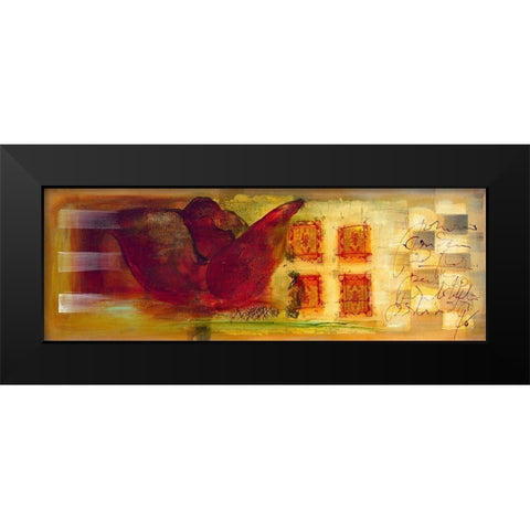 Corazon I Black Modern Wood Framed Art Print by Leys, Gemma