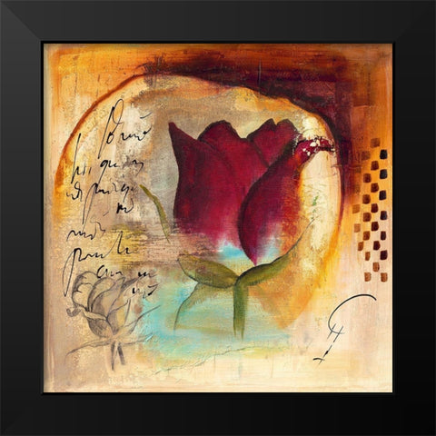 La Reina II Black Modern Wood Framed Art Print by Leys, Gemma