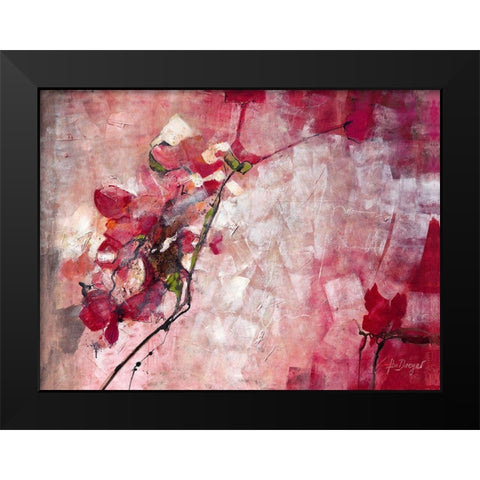 Symphony in Red Black Modern Wood Framed Art Print by Dreyer, Ingeborg