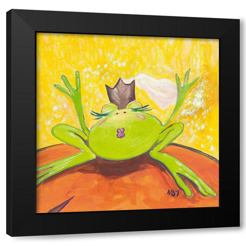 Sans titre Black Modern Wood Framed Art Print by NAT