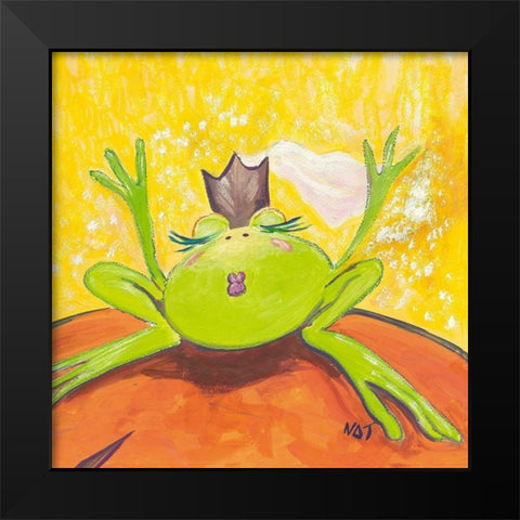 Sans titre Black Modern Wood Framed Art Print by NAT