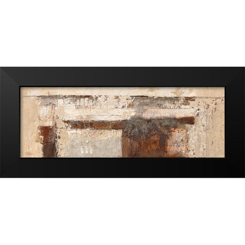 African Encounter/Afrikaanse ontmoeting Black Modern Wood Framed Art Print by Verplanke, Jenny