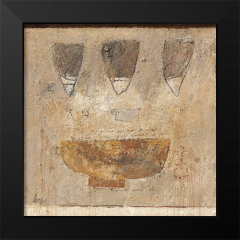 Collected Tears/ Opgevangen tranen Black Modern Wood Framed Art Print by Verplanke, Jenny