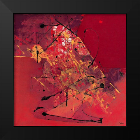 L Ange dragon Black Modern Wood Framed Art Print by LAUTReDOU