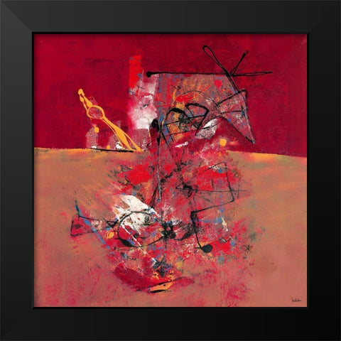 L Amour du Taureau pour son Torrero Black Modern Wood Framed Art Print by LAUTReDOU