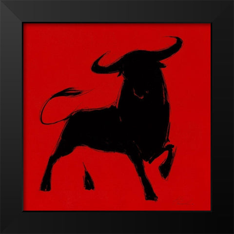 Toro II Black Modern Wood Framed Art Print by Panasenko, Inna