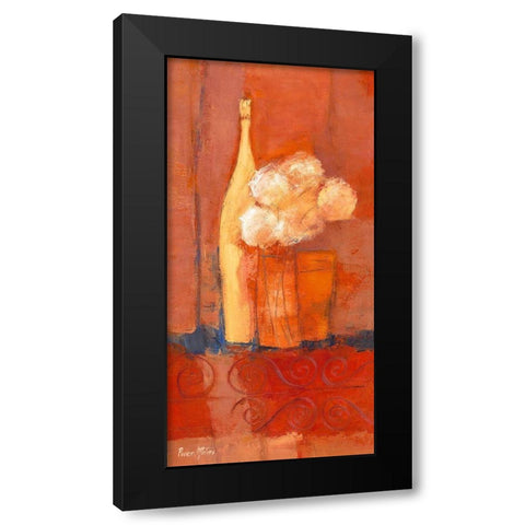 Composition au bouquet Black Modern Wood Framed Art Print with Double Matting by Pivier-Attolini, Regine