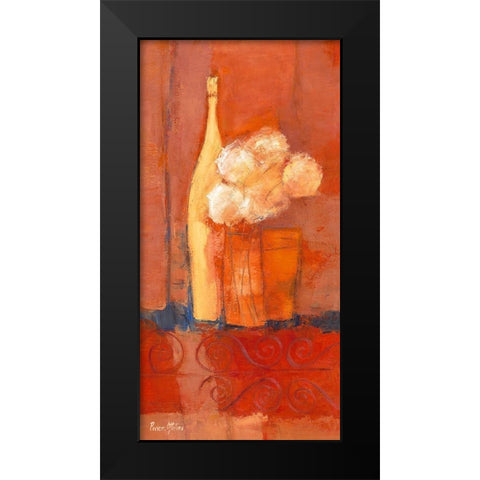 Composition au bouquet Black Modern Wood Framed Art Print by Pivier-Attolini, Regine