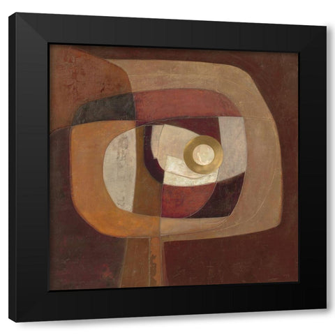 Eve Black Modern Wood Framed Art Print with Double Matting by Jones, Jodi