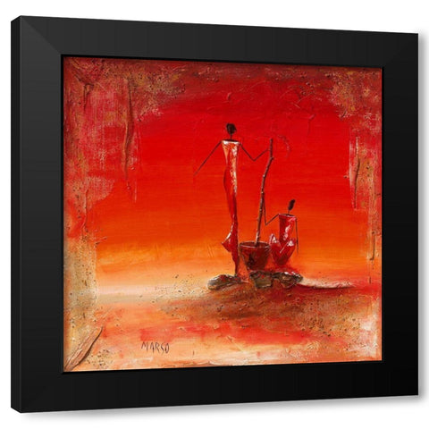 Le mil Black Modern Wood Framed Art Print by Marso